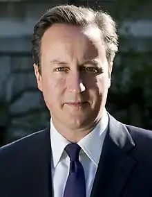 Official portrait of David Cameron as prime minister of the United Kingdom
