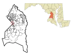 Location of Fairmount Heights, Maryland