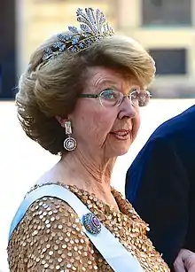 Princess Désirée wearing the Cut-Steel Tiara, 2013