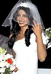Priyanka Chopra in white dress