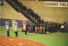 Professors marching in commencement ceremony, December 2005