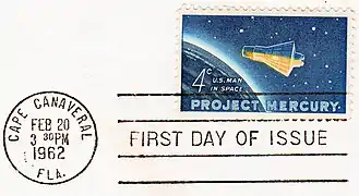 Commemorative Project Mercury 4¢ US Postage stamp