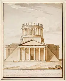 Project to transform the Panthéon, by Charles de Wailly, 1797