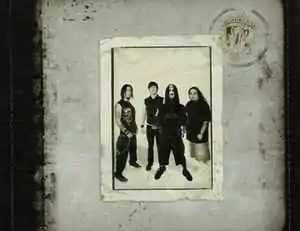 A promotional shot of the four 'team captains'. From left to right: Robb Flynn, Matt Heafy, Joey Jordison (wearing his Slipknot mask), and Dino Cazares.