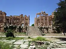 Remains of the Propylaeum, the eastern entrance to the site