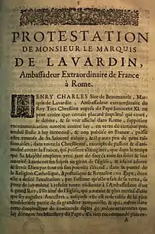 Printed title page with illumination, the spelling and typography are those of Old French.