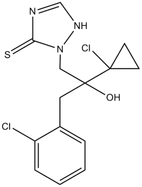 Chemical structure of prothioconazole
