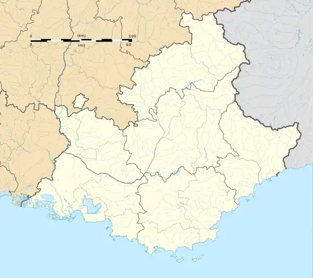 Bollène is located in Provence-Alpes-Côte d'Azur