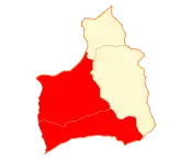 Location in Arica y Parinacota Region