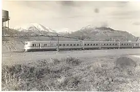 A Ferrocarriles Patagónicos Ganz DMU in Chubut province (1945)