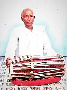 Guru Mahadeba Rout, recipient of Odisha Sangeet Natak Akademi Award and 'Pandita' epithet from the Government of Odisha