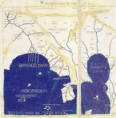 11th Map of AsiaIndia beyond the Ganges, the Golden Chersonese, the Magnus Sinus, and the Sinae