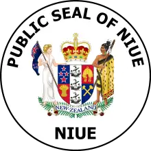 The public seal of Niue (1974–2021)