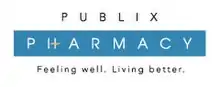 Logo of Publix Pharmacy. "Publix Pharmacy. Feeling Well. Living Better."