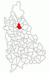 Location in Dâmbovița County