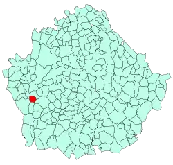 Location of Puebla de Almenara