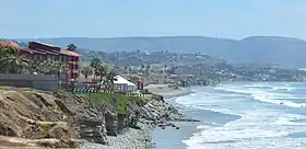 The Pacific Coast along Puerto Nuevo