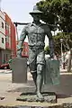 El Aguador (The Water Carrier) by Emiliano G. Hernández. Avenida de Juan de Bethencourt and Calle Leon Y Castillo in Puerto del Rosario, Fuerteventura, Canary Islands