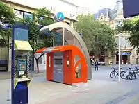 Tourist information booth designed by Nicolás García Mayor