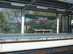 The Pulaski station on the Green Line.