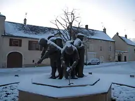 A statue in Puligny-Montrachet