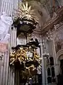 Pulpit inside the church