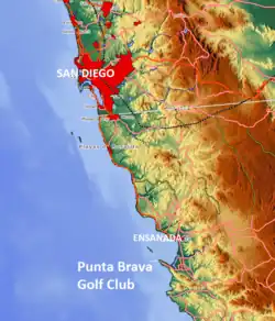 Location of Punta Brava Golf Club