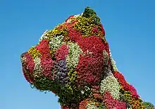 large sculpture Puppy by Jeff Koons in Bilbao