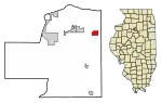 Location of Standard in Putnam County, Illinois.