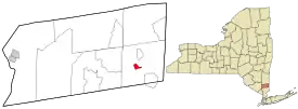 Location in Putnam County and the state of New York.