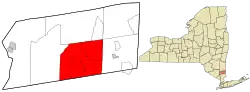Location of Carmel in New York state