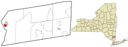 Location in Putnam County and the state of New York.