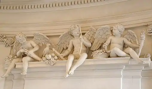 Putti on the Grand Stairway, Château de Maisons (c. 1642-1650)