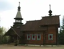 Church of St. Nektarios of Aegina, in Klaukkala, built in 1997 and designed by Ritva Westermark