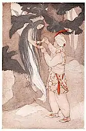 Tales of Folk and Fairies (1919) "The Rajah brought the girl down, while the crows circled"