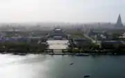 View of Kim Il-sung Square from the top of the Juche Tower