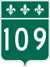 Route 109 marker