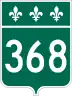 Route 368 marker