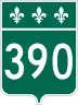 Route 390 marker