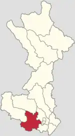 Location within Huairou District