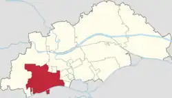 Location in Beichen District