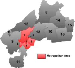 Location of Fularji ("5") within Qiqihar City