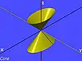 Elliptic cone