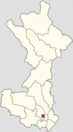 Location within Huairou District