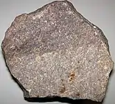 Quartzite sample of Harpers Formation from near Verona, Virginia
