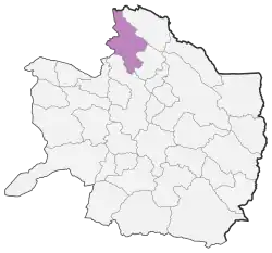 Location of Quchan County in Razavi Khorasan province