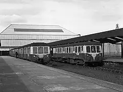 Platforms 2 and 3 on the final day of service