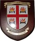Coat of arms of Queen Elizabeth College