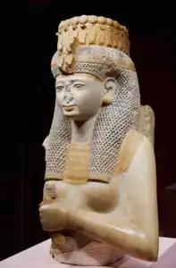 Meritamen portrait statuette from the Resmesseum, Luxor, Egypt, 19th Dynasty