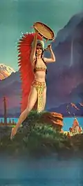 Queen of the Mountain Tribes, print for calendar
